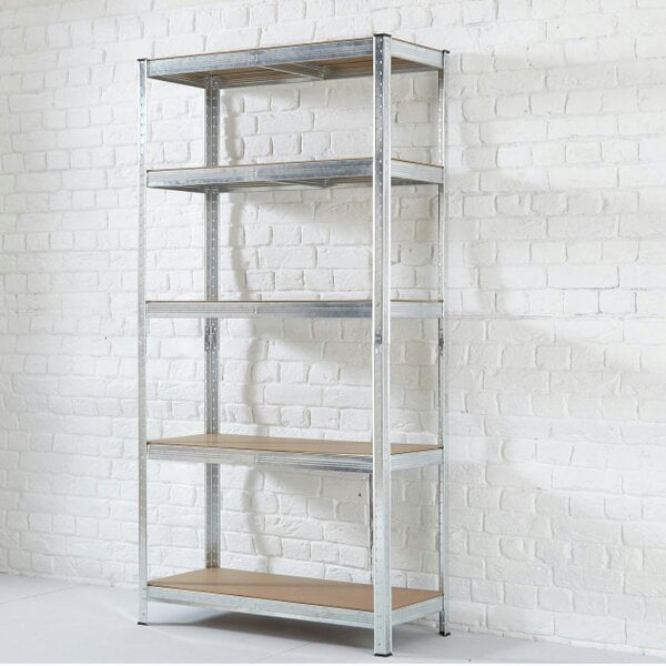 Neo Large Galvanised 5 Tier Shelving