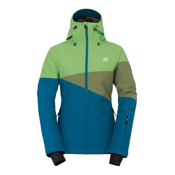 Dare 2B Womens/Ladies Ice III Ski Jacket - Piquant Green/Moroccan Blue - 