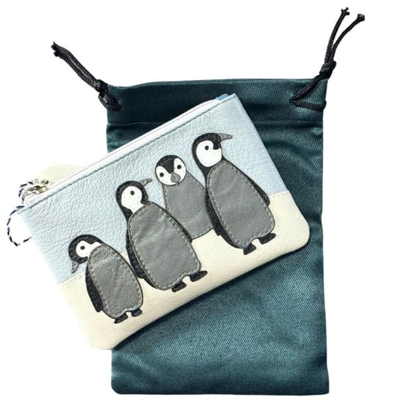 Mala Leather RFID Penguin Coin & Card  Leather Purse