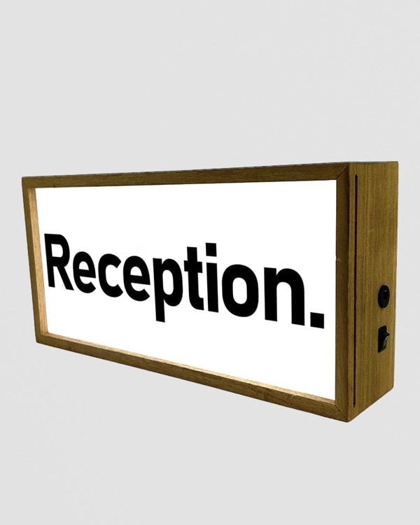 Light Box Reception Sign