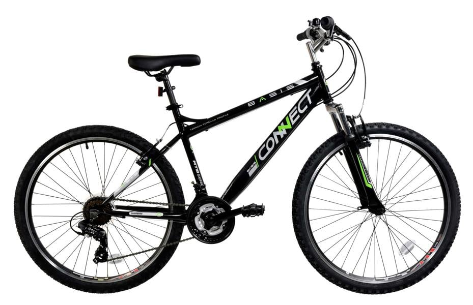 Basis Bikes Basis Connect Hardtail Mountain Bike, 26" Wheel - Black/Green