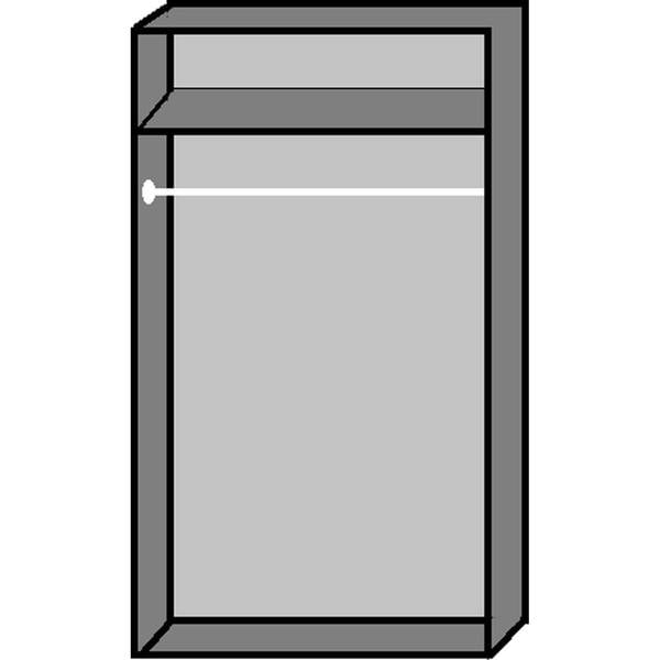 TJ's Furniture Imago  White 2 Door Wardrobe
