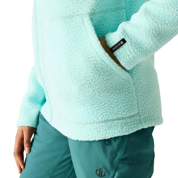 Dare 2B Womens/Ladies Firn Borg Hooded Fleece - Water Ballet - 