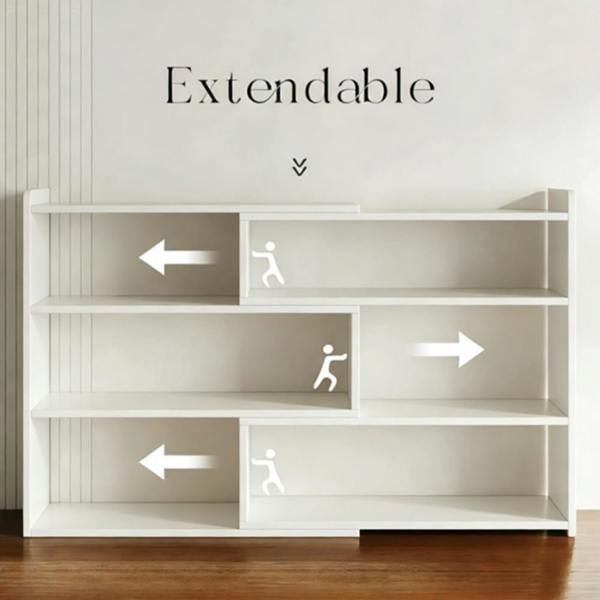 Havendro 3 Tier Stretchable Wooden Bookcase Shelf Display Storage Unit Stand