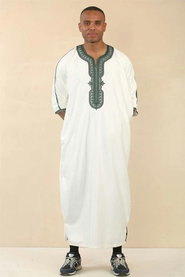 Infinity Leather Men's Moroccan Thobe Djellaba Jubba Robe Eid