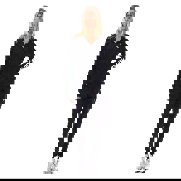 Adidas Womens/Ladies Essentials Logo French Terry Tracksuit - Black/White - 