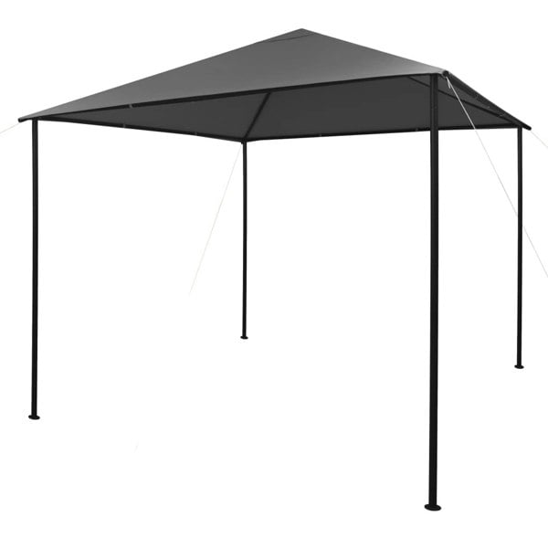Berkfield Gazebo 3x3 m Anthracite Fabric and Steel 180 g/må_
