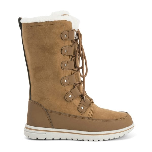 VIVA Polar Boot Women's Fleece Lined Snow Winter Hiking Durable Ankle Boots