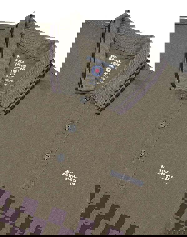 Lambretta Mens Classic Retro 2 Tone Mod Ska Casual Polo Shirt