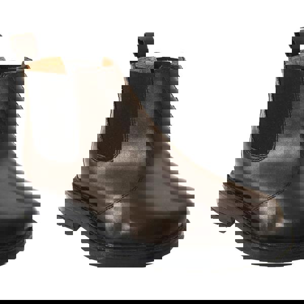 Roamers Mens Leather Quarter Lining Gusset Chelsea Boots - Brown