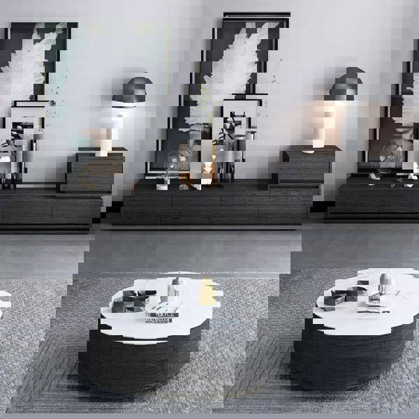 Agnes TV Stand, Black Oak-Weilai Concept-Weilai Concept