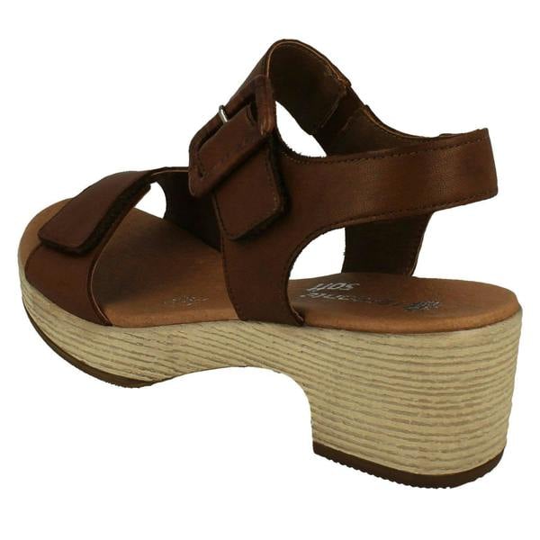 Rieker Ladies Remonte Adjustable Sandals With A 5 cm Block Heel D0N52