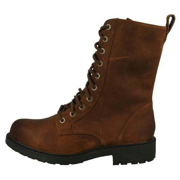 Clarks Ladies Clarks Lace Up Detailed Combat Style Boots Orinoco2 Style