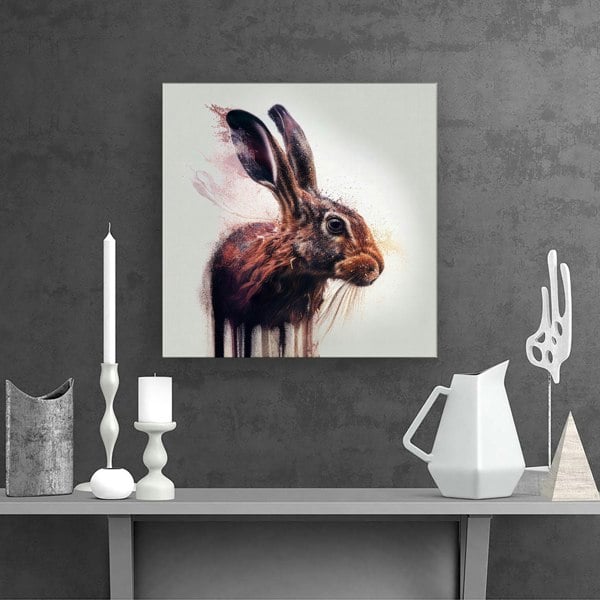 Warren Reed Hare Face Splashart Canvas