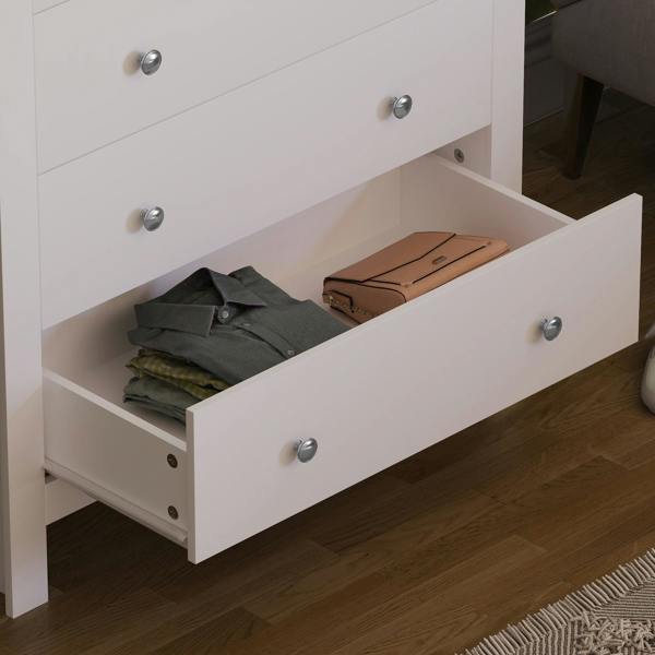 Vida Designs Arlington 3+2 Drawer Chest, Grey