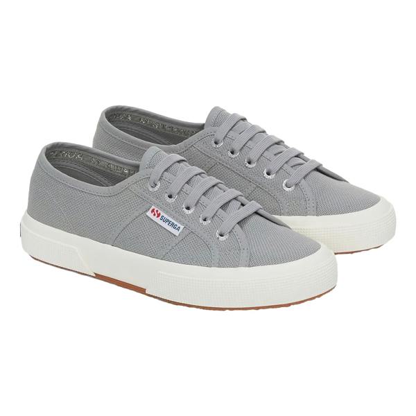 Superga Unisex Adult 2750 Cotu Classic Vegan Trainers - Mid Grey/Avorio - 