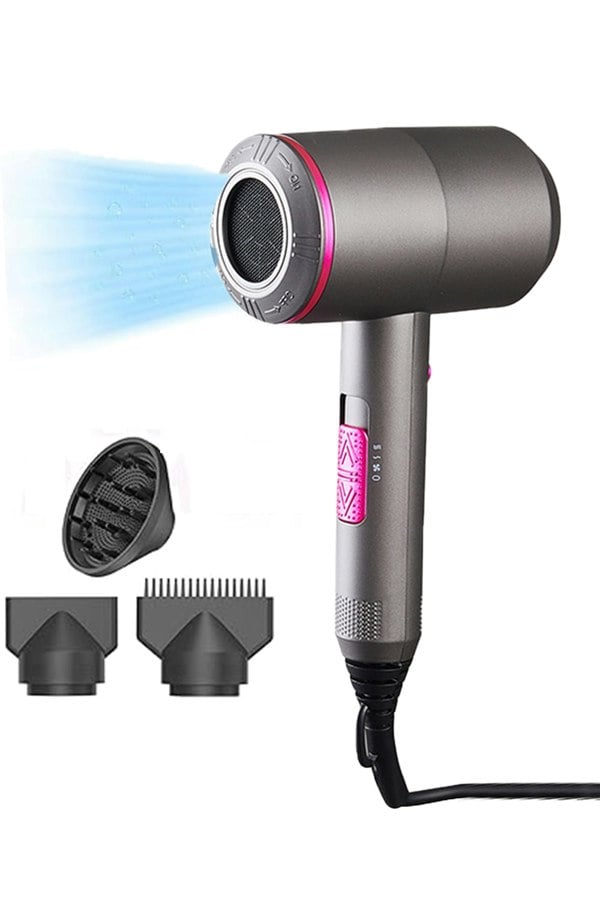 Living and Home Ionic Hair Dryer with  3 Heating & Cold Settings Blow Dryer