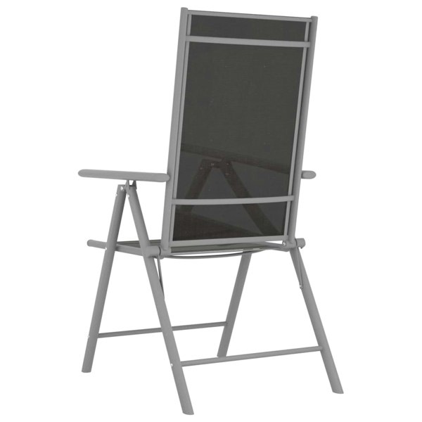Berkfield Folding Garden Chairs 4 pcs Textilene Black