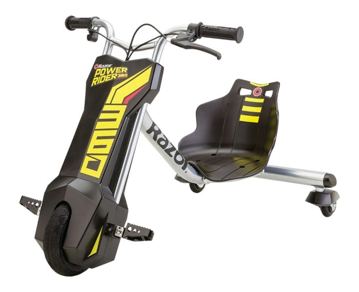 Razor PowerRider 360 - Black/Yellow 12 volt