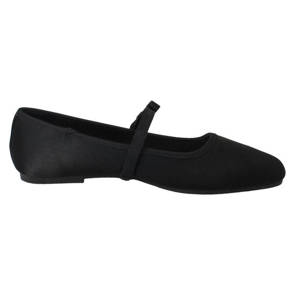 Savannah Ladies Savannah Slip On Elastic Strap Bow Detailed Mary Jane Shoes F80567