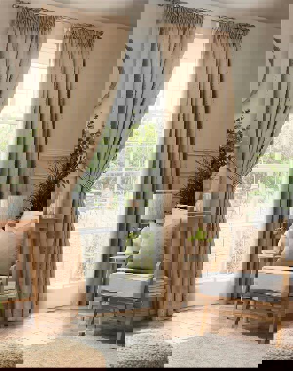 Luxury Living Adi Lined Pencil Pleat Curtains