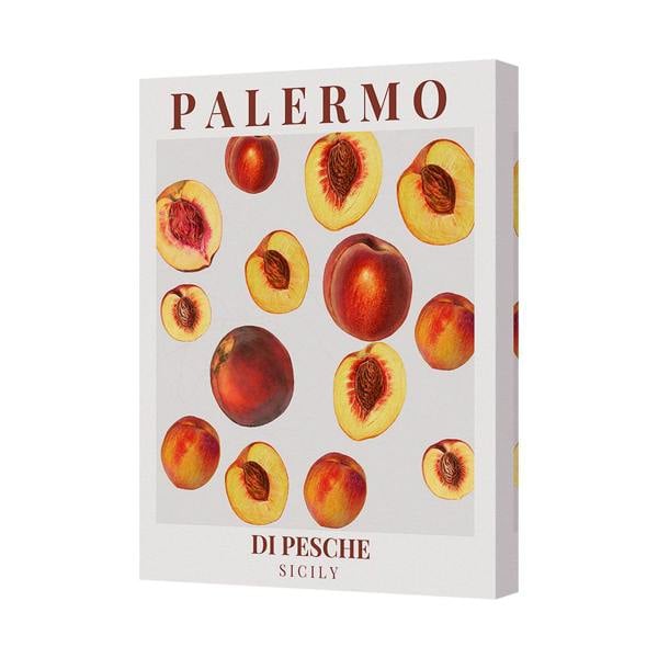 Benjamin Tate Design Palermo Peaches Canvas Art Print Sicily Inspired Wall Decor