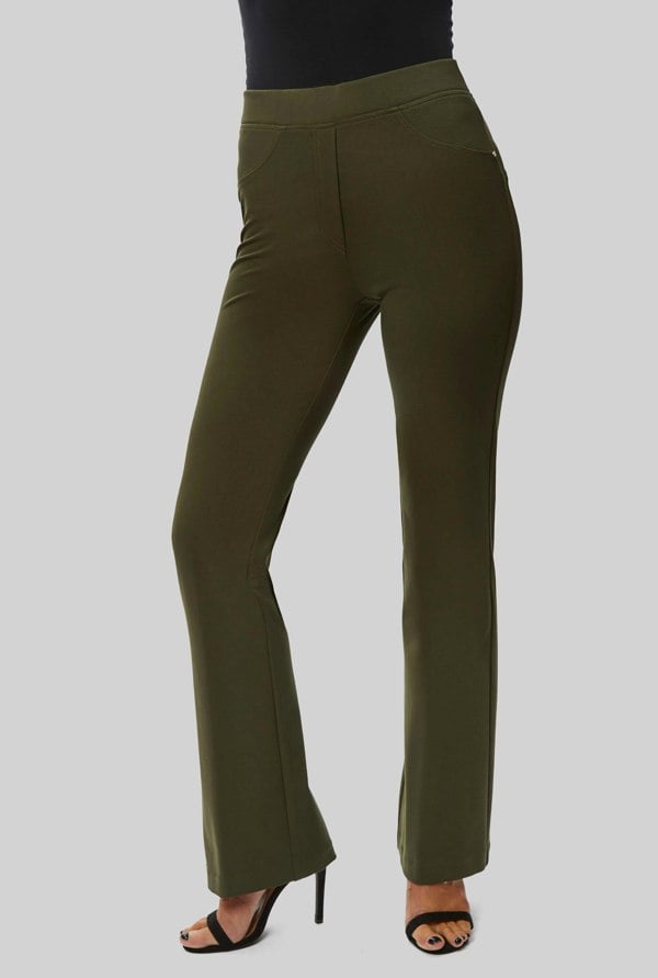 James Lakeland Boot Leg Trousers Green