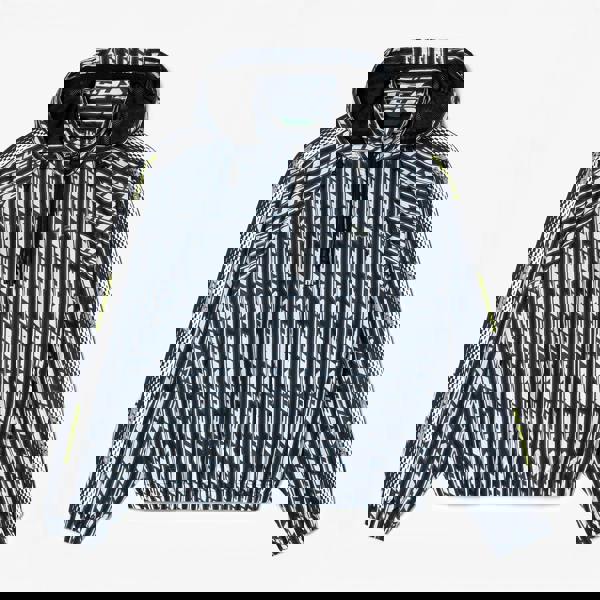 Lacoste Womens/Ladies Monogram Hooded Oversized Track Jacket - Black - 