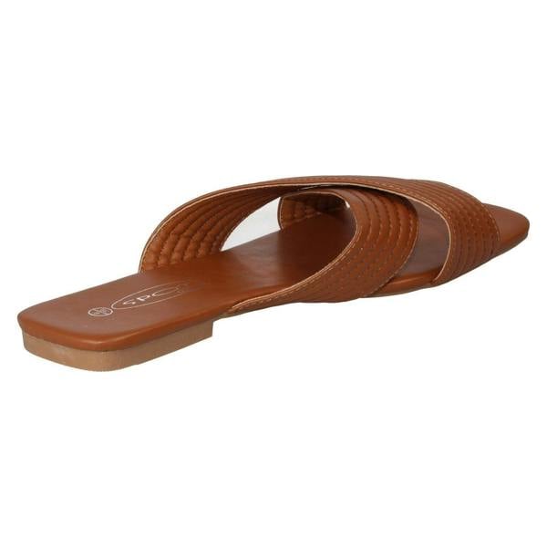 Spot On Ladies Spot On Flat Wide Fit Sandals F00400