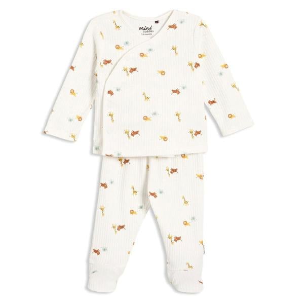 Mini Cuddles Baby Unisex Animal Print 2pc Set, Multicolor