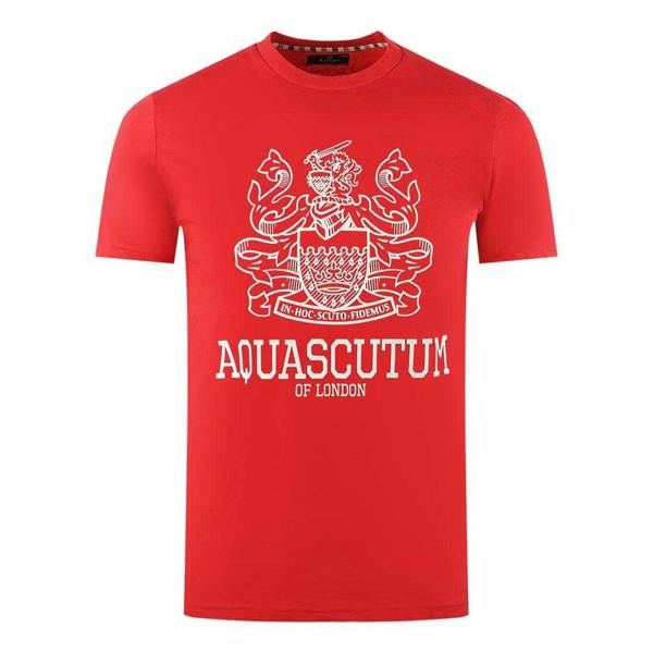Aquascutum Mens London Aldis T-Shirt - Red - 