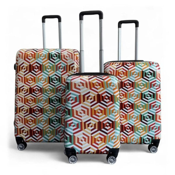 Snowball Hard Shell Suitcase Set Dual 4-Wheel Spinner Travel Luggage