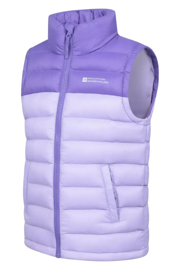 Mountain Warehouse Kids Colour Block Padded Gilet - Purple
