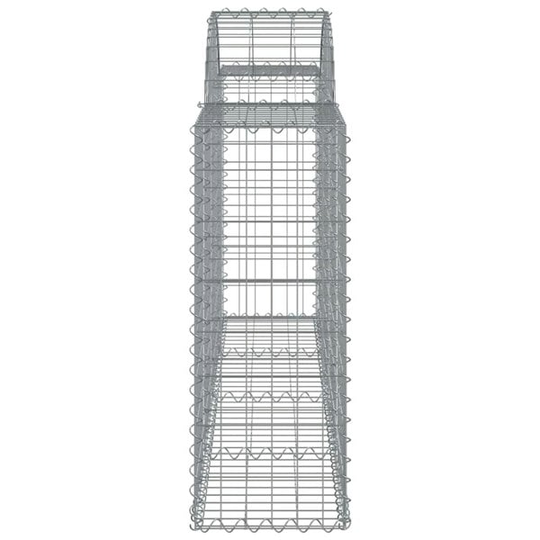 Berkfield Arched Gabion Basket 200x30x80/100 cm Galvanised Iron