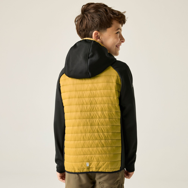 Regatta Kids Andreson Hybrid Padded Jacket - Black/Wood Brown