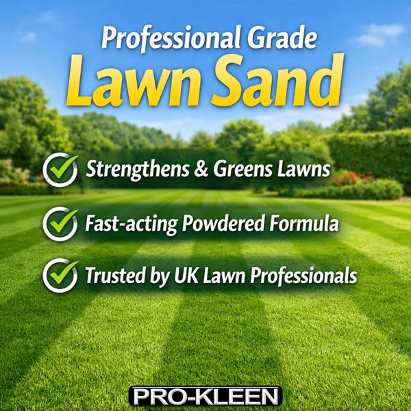 ProKleen Pro-Kleen Professional Lawn Sand 5:0:0 + 3% Iron Fast Greening, Thicker, Healthier & Stronger Grass