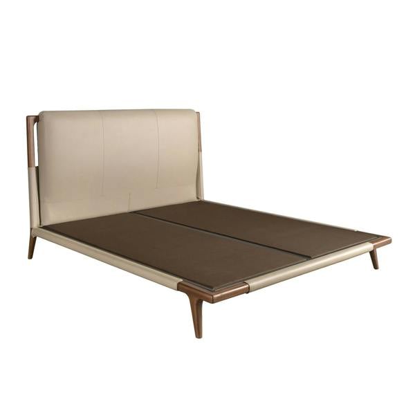 Angel Cerdá Mink Coloured Leatherette Bed 7194