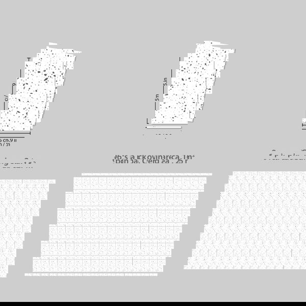 WT1604 - Terrazzo Holographic Glitter White Wall Tile Sticker Set - 15cm (6inch) - 24pcs one pack