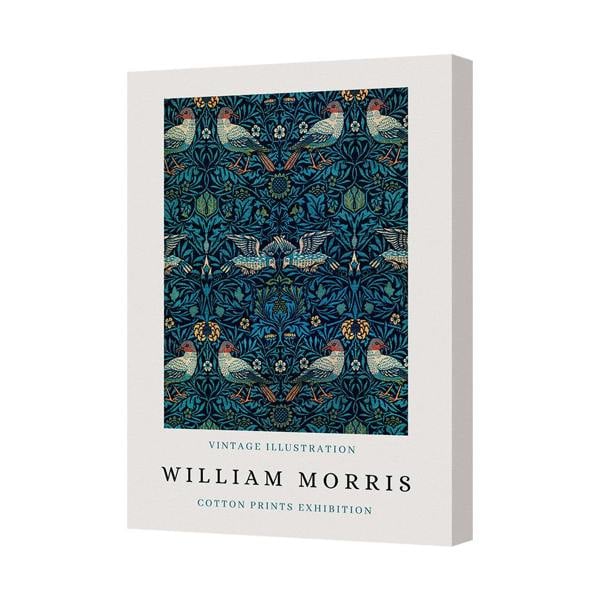 Benjamin Tate Design William Morris Cotton Prints Exhibition Vintage Illustration Canvas Print