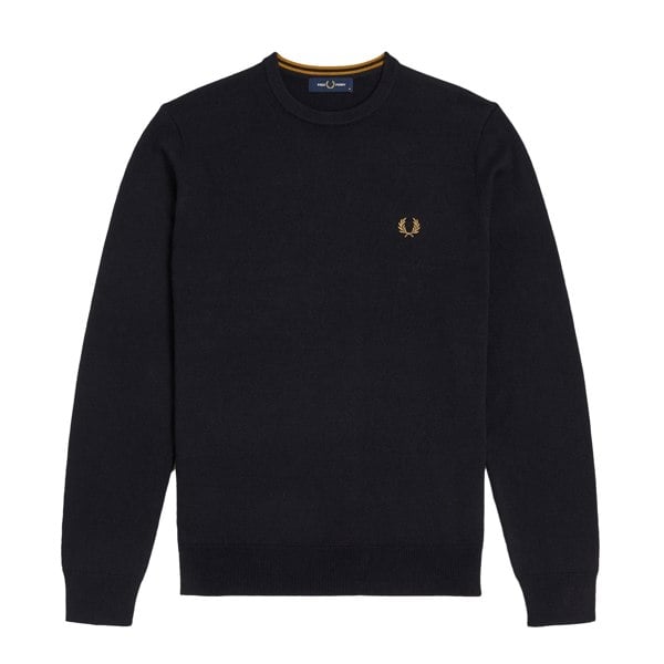 Fred Perry Classic Crew Neck Jumper Navy