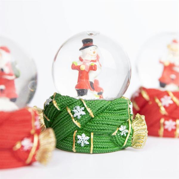 7cm Mini Christmas Snow Globe with Resin Base and Traditional Winter Scene Decoration image 4
