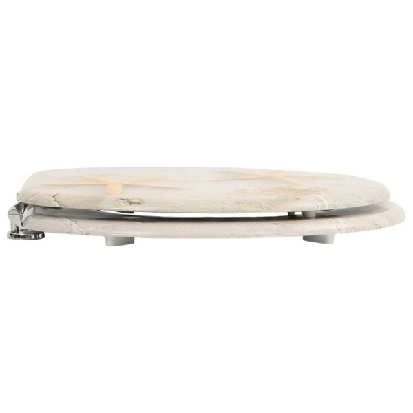 Berkfield WC Toilet Seat MDF Lid Starfish