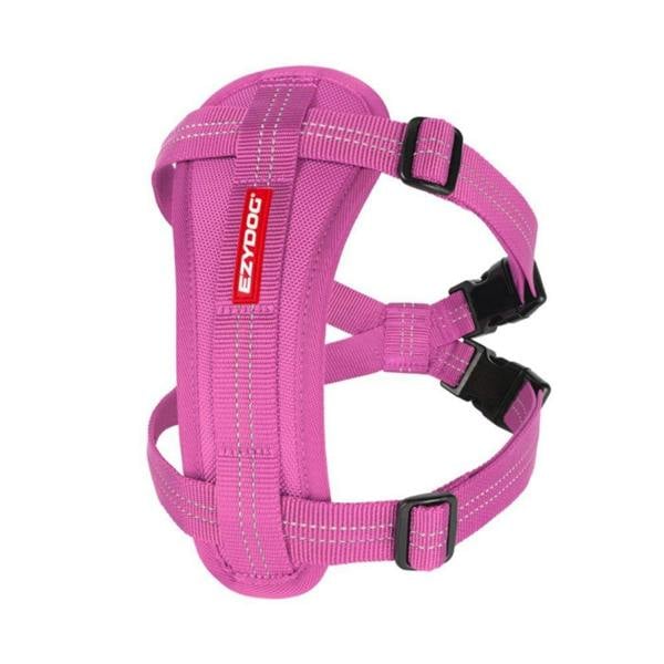 EzyDog Essential Chest Plate Dog Harness in Pink