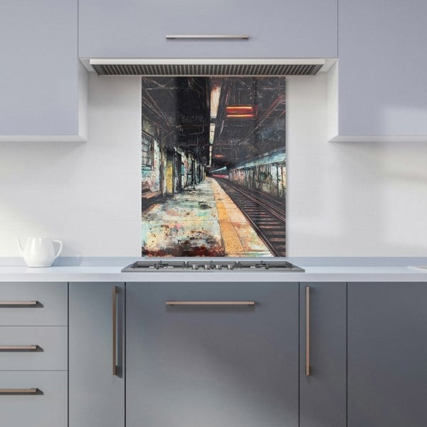 Warren Reed Urban Subway Graffiti Art Glass Kitchen Splashback - 00029