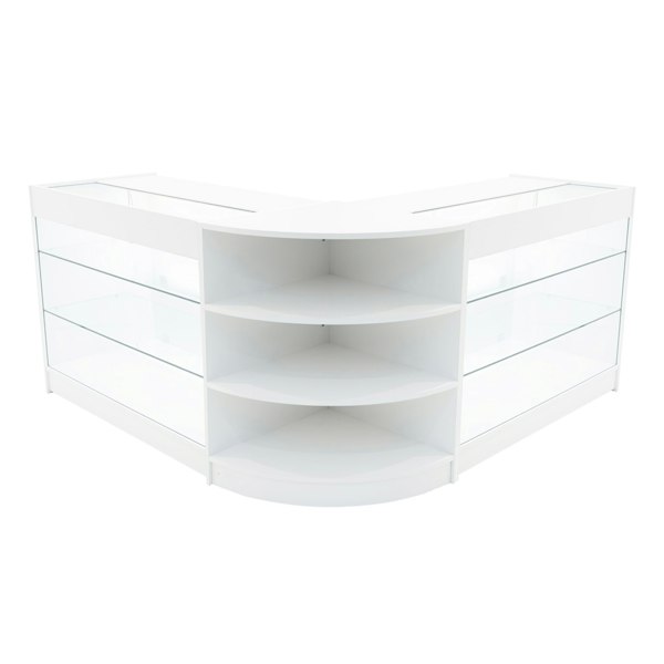 Monstershop Apollo LED Shop Counter Set LM60 & 2 x K1200 - White
