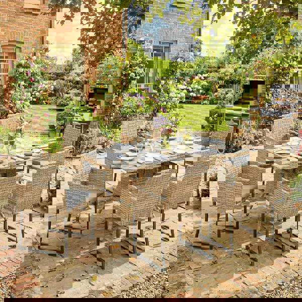 Patio Rattan Dining Set