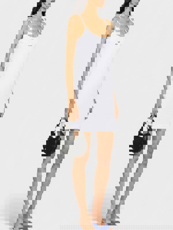 Off - White Off Stamp Rib Basic Tank Dress White - Supplied FashionOff White