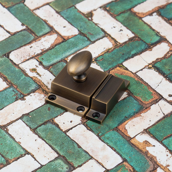 Handle & Home Antique Brass Cabinet Latch