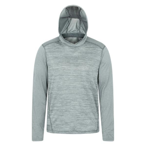 Mountain Warehouse Mens Ignite Active Hoodie - Light Grey - 