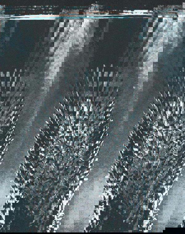 Game of Thrones Mens Black Iron Throne Short Sleeved T-Shirt